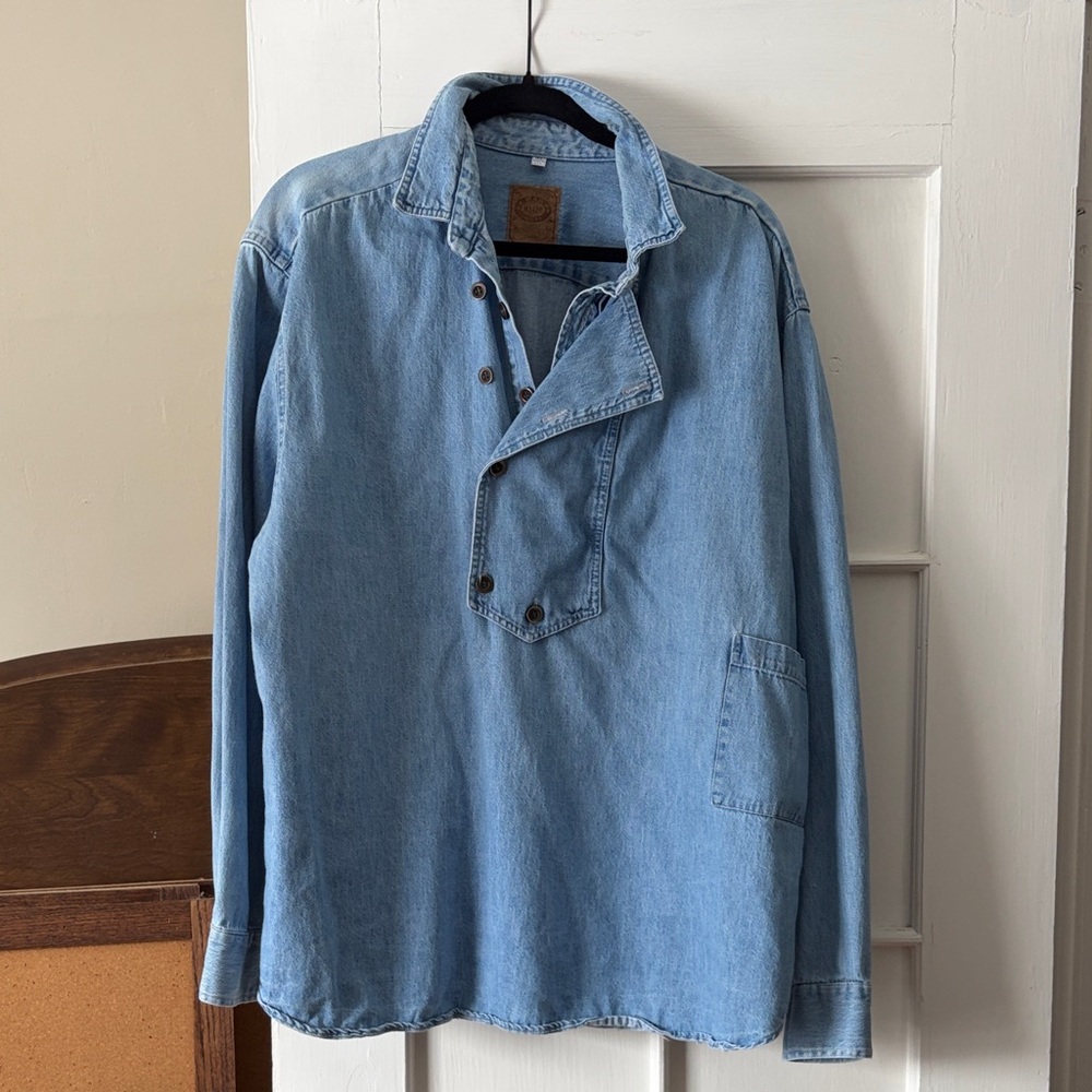 Vintage Men's Blue Denim Jacket